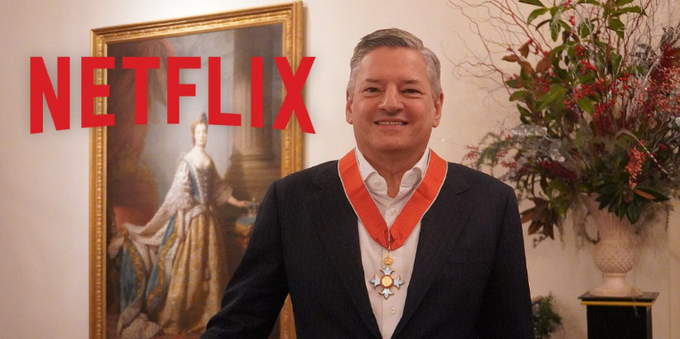 Who is Ted Sarandos, co-CEO of Netflix, and how much does he earn?
