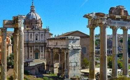 Almost 300,000 kilometers long. This map shows all the roads of the Roman Empire.