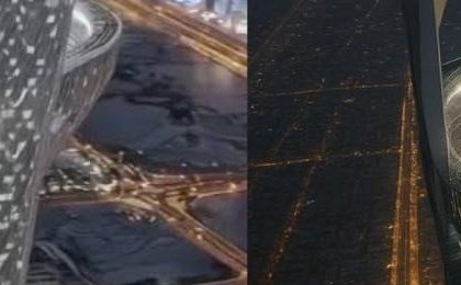 A stadium unlike anything seen before. It will be atop a skyscraper, 330 meters above the ground