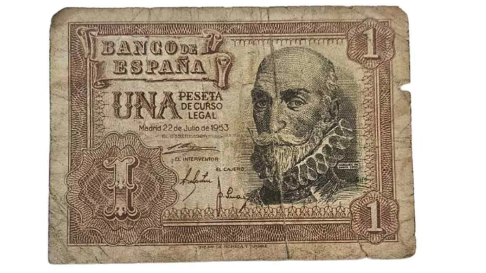 A 1953 banknote worth more than a new car. Its value reaches 25,000 euros