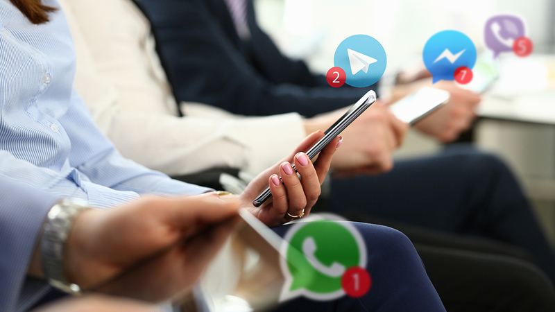 Can you text yourself on Whatsapp and Telegram?